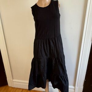 Casual Black Sleeveless Dress